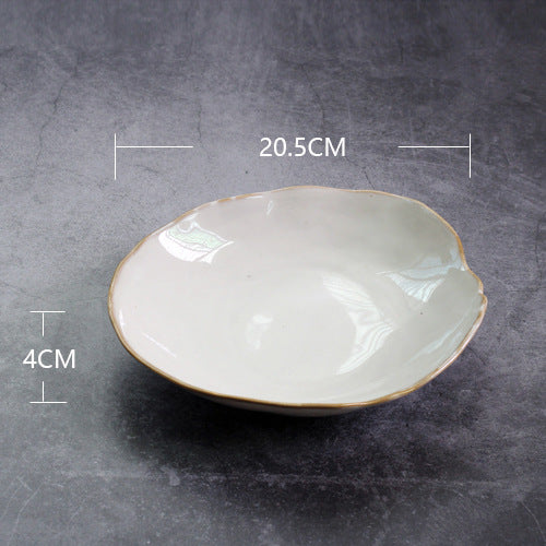 Ceramic Irregular Shape Rice Bowl
